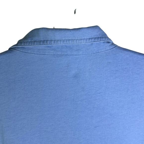 Johnnie-O Polo Shirt Boys 14 Baby Blue Hangin' Out Short Sleeve Pink Surfer Logo - Picture 5 of 10